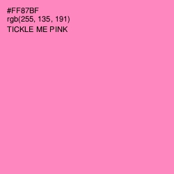 #FF87BF - Tickle Me Pink Color Image